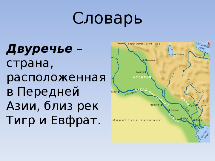 План описания реки тигр по плану 7 класс география